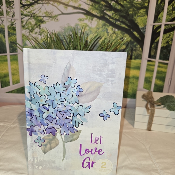 Other - Floral Notebook with Inspirational Quote